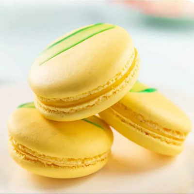 "ITC Kakatiya Citrus and Mint Box of 6 Citrus and Mint Macarons. - Click here to View more details about this Product